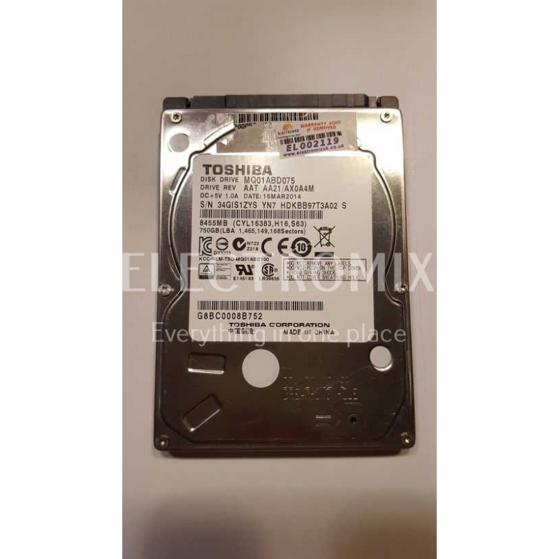 Hdd toshiba mq01abd075 не работает скрипит